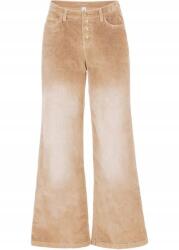 Bonprix Size 54, kordbársony női nadrág, bézs, 98% pamut, 2% elasztán