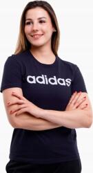 adidas Essentials Slim Logo Női Póló, Size XS, sötétkék, 100% pamut (H07833)