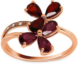 Heratis Forever Virág gyűrű gránáttal és rodolittal Ruby DIHU095R