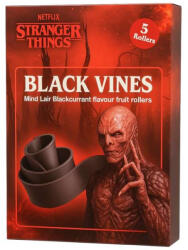  Stranger Things 5db-os Black Vines Fruit Rollers fekete ribizli ízű felcsavarható gumicukor 60g - delfinbuvar
