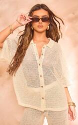 Prettylittlething CC53106 Prettylittlething Rövid Ujjú Kötött Ingtop (45) S