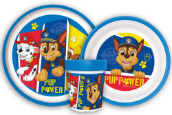 Mancs Őrjárat Pup Power csúszásmentes étkészlet, micro műanyag szett (JVL66673) - kidsfashion