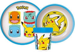Pokémon Original Team csúszásmentes étkészlet, micro műanyag szett (JVL66680) - kidsfashion