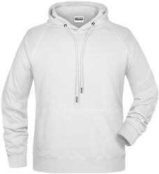 James & Nicholson (Daiber) Férfi kapucnis biopamut felső 8024 - Fehér | 4XL (1-8024-1783001)