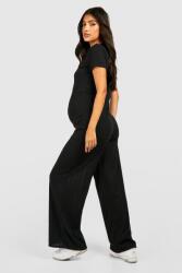 Boohoo CC46103 Boohoo Rácsos Mintás Terhességi Kombinezon Rövid Ujjú (45) M