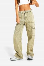 Boohoo KC04210 Boohoo Farmernadrág Bojóki Stílusú, Cargo Zsebekkel (45) S