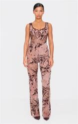 Prettylittlething Növény Mintás Zsakkard Kombinezon, Size 44, többszínű