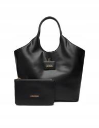 Moschino shopper táska, fekete, nagy, ökológiai bőr (JC4392PP0NKN0000)