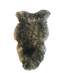 Furryman Muflon juhbőr, égetett fekete, Size L, divatos dekoráció, antibakteriális (Muflon L)