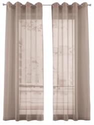 Bonprix függöny, 140/145, bézs, 100% poliészter, karikákon (966400)
