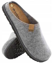 Inblu Férfi papucs, klumpa, szürke, bőr talpbetét, Size 44 (SI01)