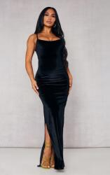 Prettylittlething CC55201 Prettylittlething Velúr Ruha Maxi Vállpántokkal (45) M