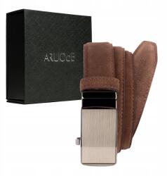 Arucce Férfi öv, barna, valódi marhabőr, 120cm (AMB-305)