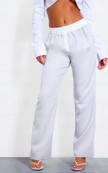 Prettylittlething Női Nadrág, széles szárú, magas derékú, Size M, szürke