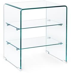 Bizzotto IRIDE üveg tálalószekrény 3 polccal 50x40