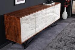 Invicta MOUNTAIN SOUL barna-fehér akácfa komód 175cm