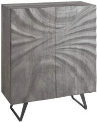 Invicta HURRICANE szürke akácfa tálalószekrény 120cm