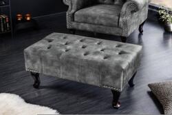 Invicta CHESTERFIELD szürke lábzsámoly