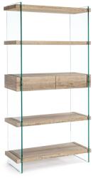 Bizzotto KENYA könyvespolc 4 polccal és 2 fiókkal