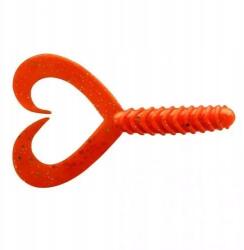 Jenzi Double Tail-Twister gumi 8cm 3" Japán-piros (5384408)