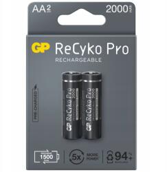 GP Batteries AA (R6) NiMH akkumulátor, 2000 mAh, 2db, 1.2V, 1500 töltési ciklus (210AAHCB-5EB2)