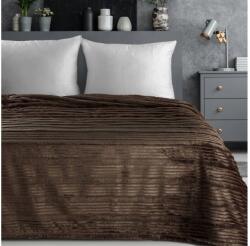 EUROFIRANY Nina puha plüss pléd Sötétbarna 200x220 cm