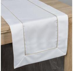 EUROFIRANY Karin asztali futó Fehér/arany 40x200 cm