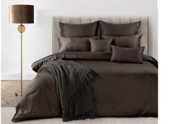 Eurofirany Eva Minge egyszínű mako-szatén ágyneműhuzat Barna 160x200 cm - 70x80 cm 2db