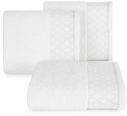 Eurofirany Layla minőségi törölköző fényes díszítéssel Fehér 70x140 cm