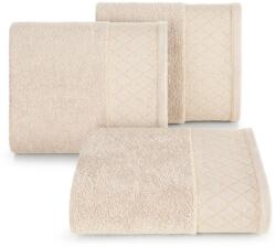 Eurofirany Layla minőségi törölköző fényes díszítéssel Bézs 70x140 cm