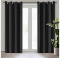 EUROFIRANY Logan sötétítő függöny Fekete 135x250 cm
