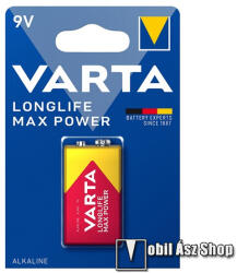 VARTA LONGLIFE MAX POWER tartós elem (6LR61, 9V, alkáli) 1db/csomag (4722101401)