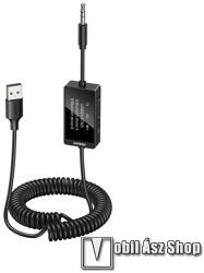 UGREEN audió adapter, Bluetooth v5.4, USB-A, 3, 5mm jack, TX/RX funkció, Spirál kábel, Fekete (45236)