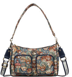  Henney Bear -Kézi- és Válltáska -H-1196-GREEN BEAR- (H-1196-GREEN BEAR)