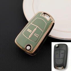  Opel 2 gombos bicskakulcs TPU tok zöld arany (TOP016AZO)
