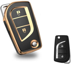  Toyota 2 gombos bicskakulcs TPU tok fekete arany (TTO072AFK)