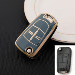  Opel 2 gombos bicskakulcs TPU tok kék arany (TOP016AKE)