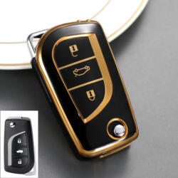  Toyota 3 gombos bicskakulcs TPU tok fekete arany (TTO073AFK)