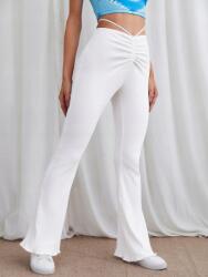 Shein CC55102 Shein Csíkos Harangszabású Nadrág Ráncolással (45) Xs