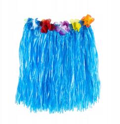 PartyPal Hawaii szoknya, kék, 40cm, gumírozott derék, aloha parti (PP132869)