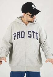 Prosto Axel kapucnis pulóver, Zip, szürke, 100% pamut (5904978987651)