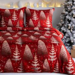 Takoy Karácsonyi ágyneműhuzat-garnitúra 220x200 cm piros fehér karácsonyfák