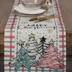 Takoy Karácsonyi asztali futó 33x183 cm karácsonyfák