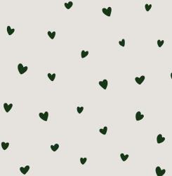 Takoy Pelenka bambusz muszlin Takoy kis sötétzöld szívecskék