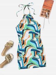 Shein Ruha Mini, geometrikus minta, Size 34, többszínű