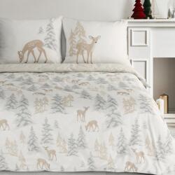 Takoy Karácsonyi pamut ágyneműhuzat-garnitúra 140x200 cm őzikék