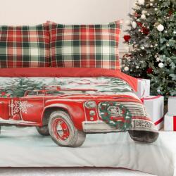 Takoy Karácsonyi pamut ágyneműhuzat-garnitúra 140x200 cm karácsonyi teherautó