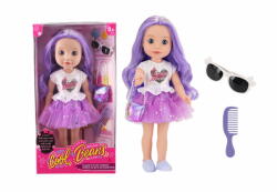 MomKi Papusa Fashion Cu Accesorii, Mov Papusa
