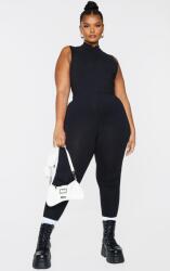 Prettylittlething Ujjatlan Szűk Kombidressz, Size 56, fekete, pamut-elasztán