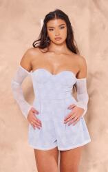 Prettylittlething Csipkés Overál, szabad vállak, Size 36, kék